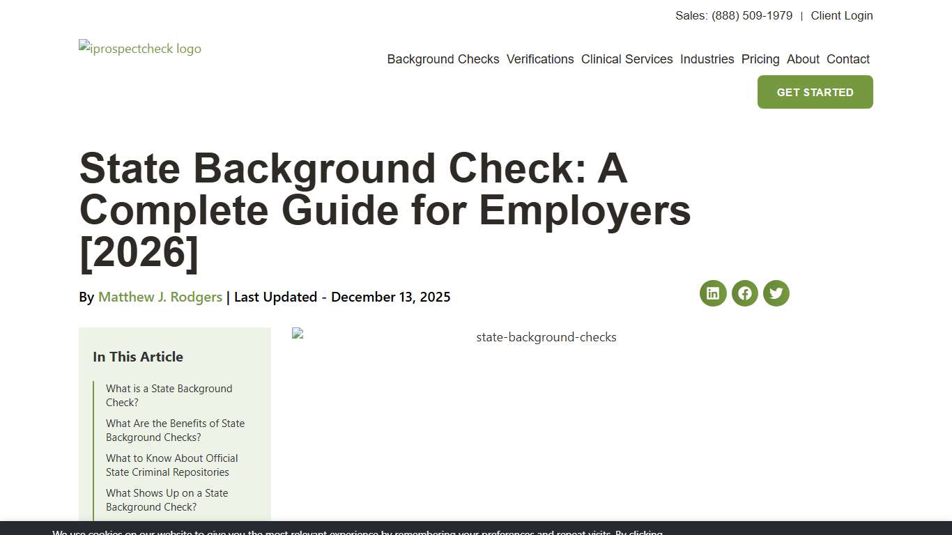 State Background Check: A Complete Guide for Employers [2026]